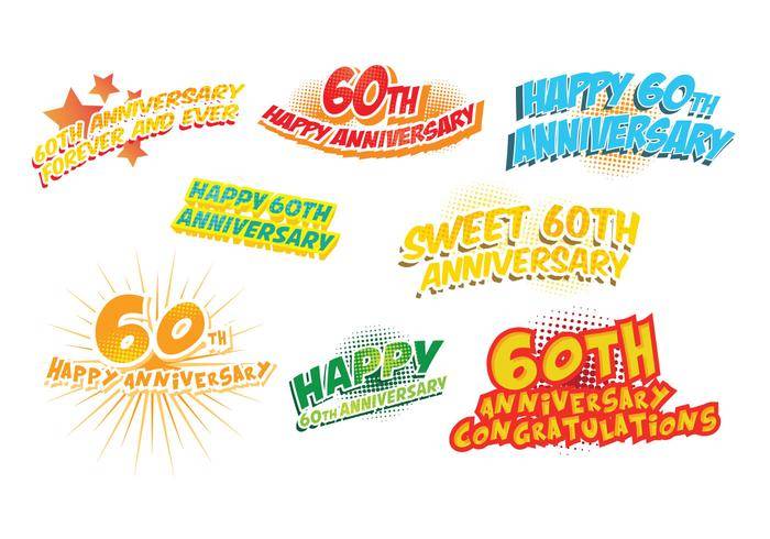 免费60周年矢量