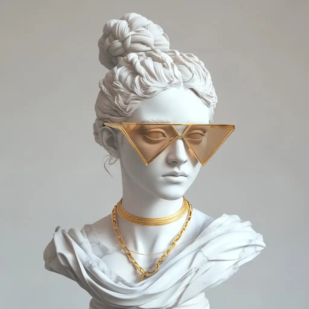 Ultra Realistic Philosopher Statue Midjourney提示词