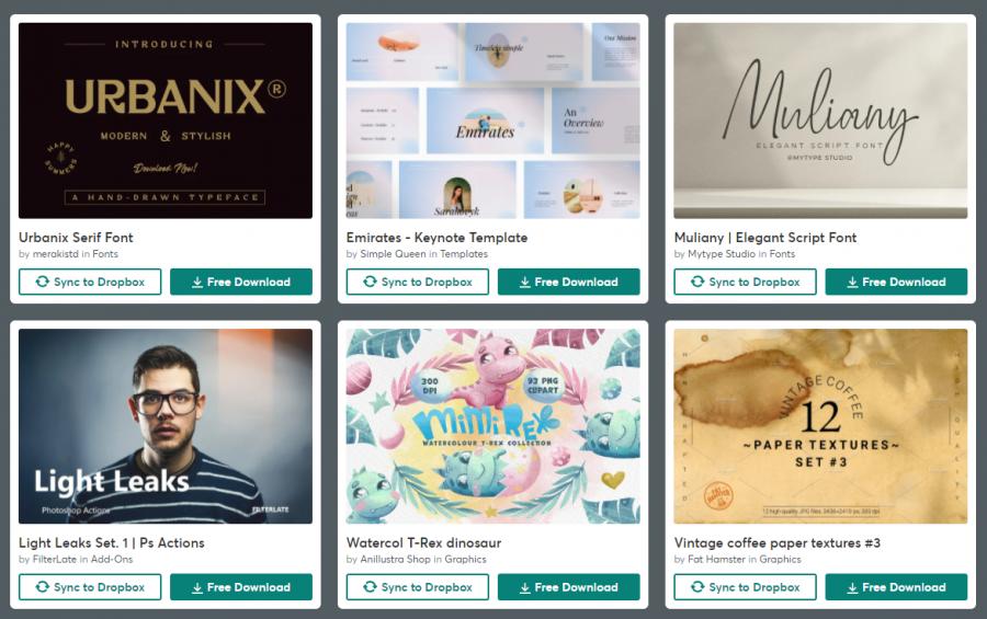 （2021年11月11日）CreativeMarket网站本周免费资源打包