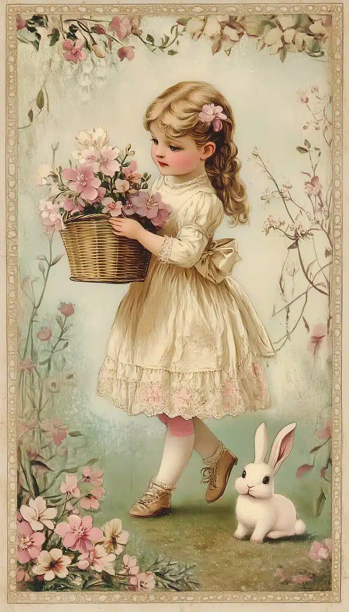 Antique Valentine Card Design Midjourney提示词