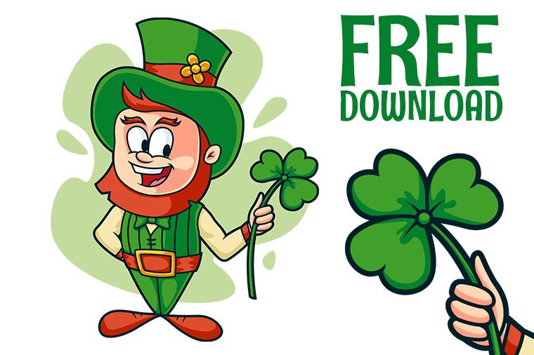 Free-Cartoon-Vector-Leprechaun（卡通小妖精）