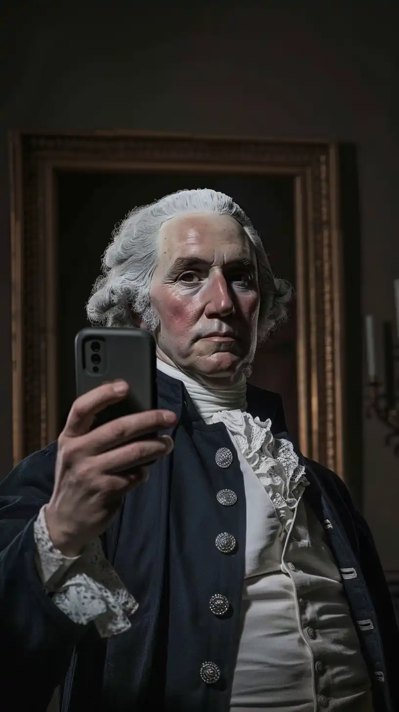 Realistic Washington Selfie Midjourney提示词