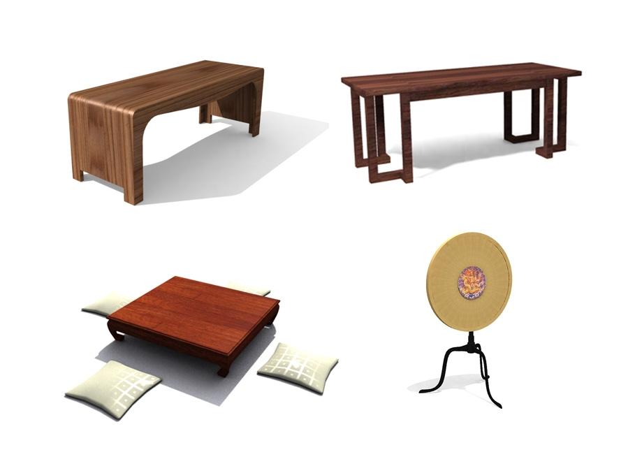 3D中式家具系列7(带材质)