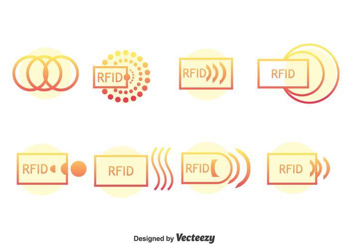 Rfid图标矢量