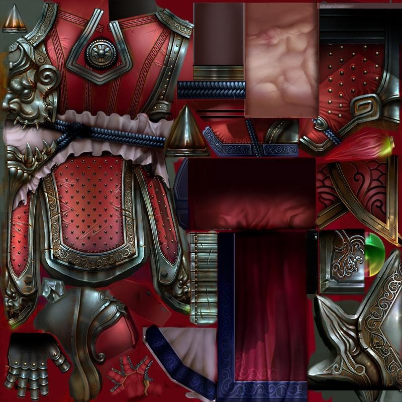 3D战士盔甲姿势MAX