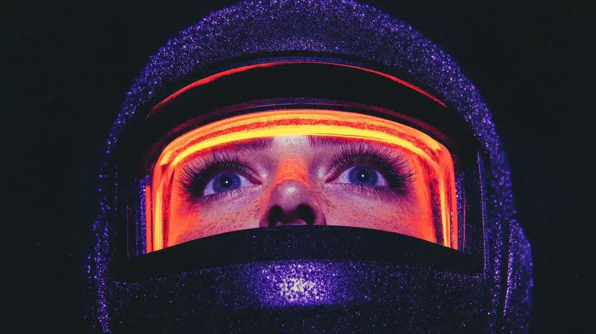 Futuristic Headset Close-Up Midjourney提示词