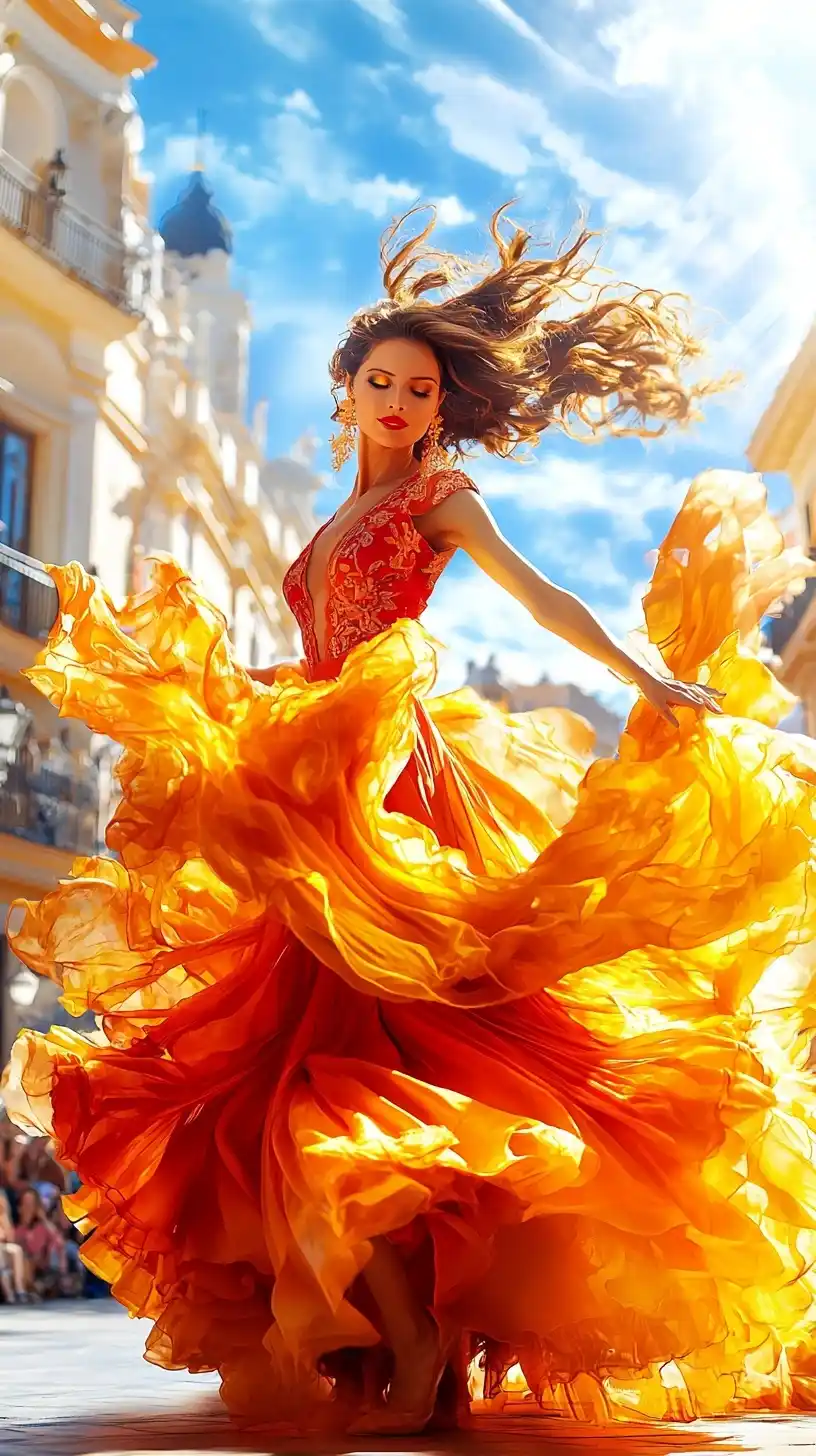 Flamenco Dance in Spain Midjourney提示词