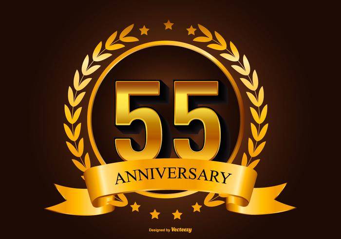 金55周年插画