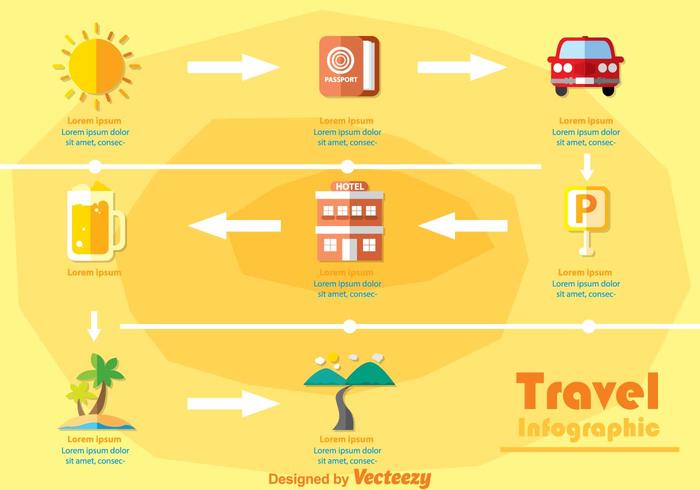 旅行Infographic矢量