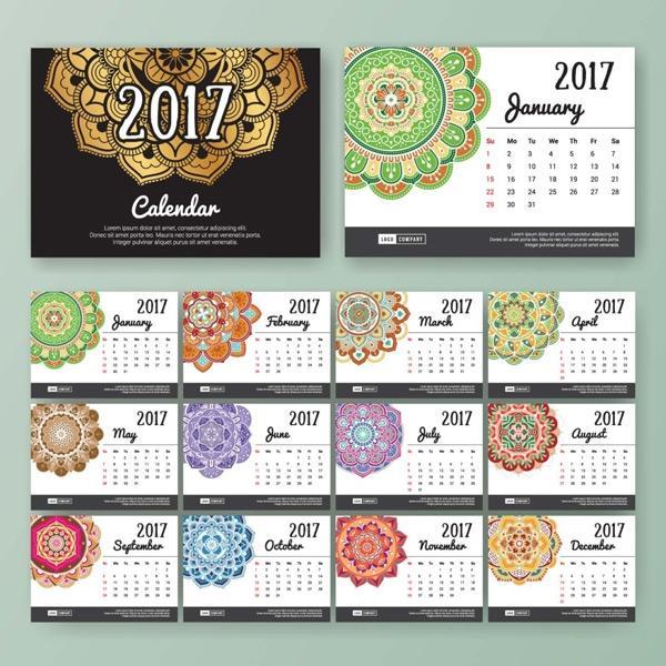 波希米亚2017日历