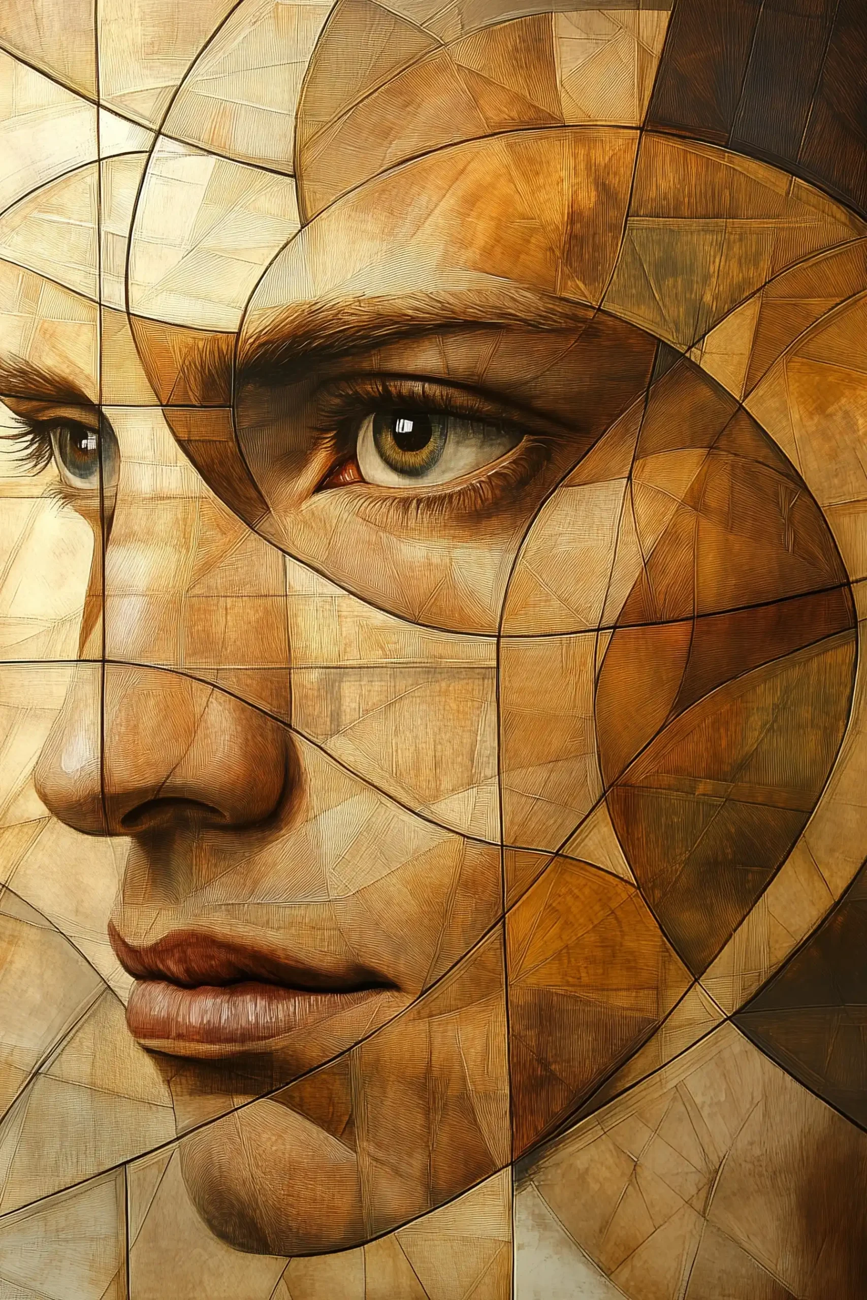 Golden Ratio Composition Art Midjourney提示词