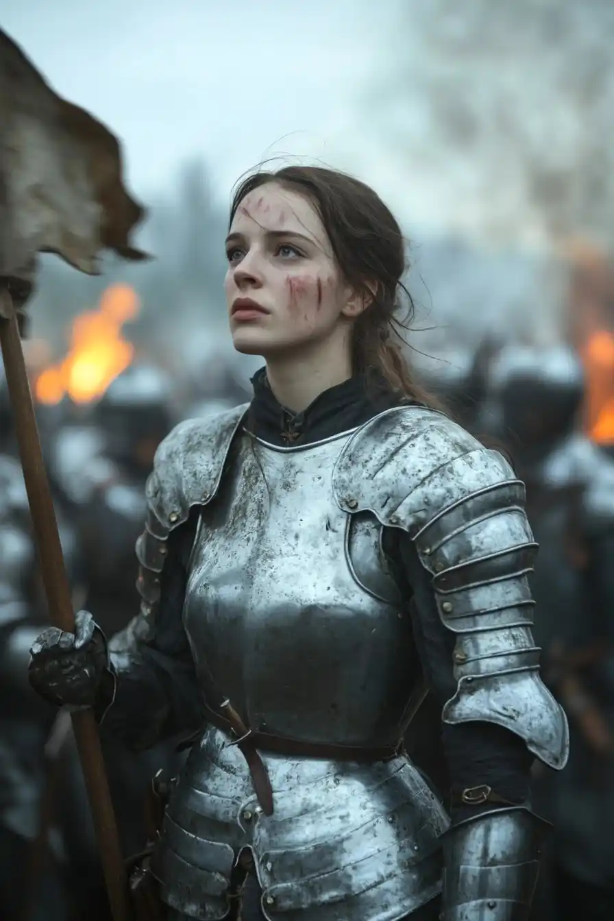 Hyper-Realistic Joan of Arc Midjourney提示词