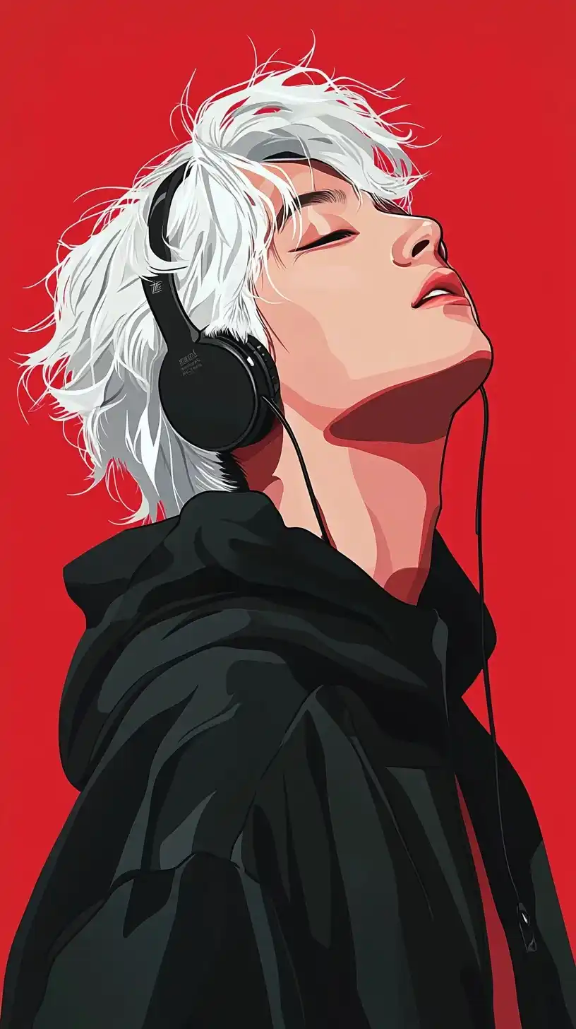 Minimalist Kpop Boy Portrait Midjourney 提示词生成效果