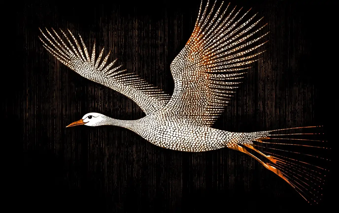 Gouache Goose on Gander Midjourney提示词