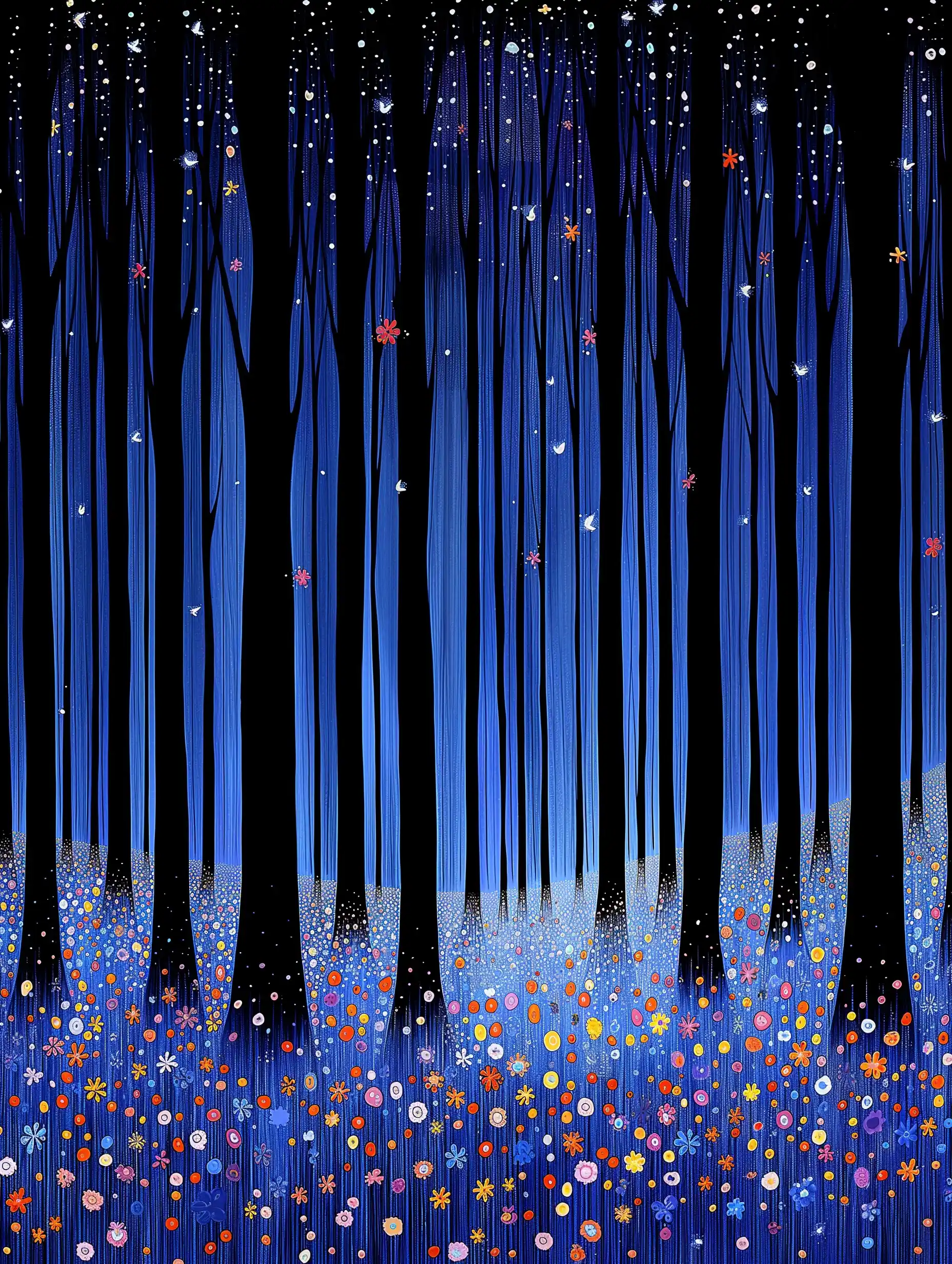 Hidden Creatures Forest Sunset Midjourney提示词