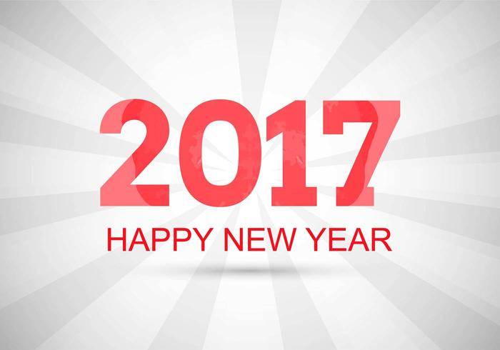 免费矢量新年2017年背景