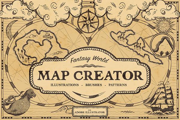 Fantasy Worlds Antique Map Creator