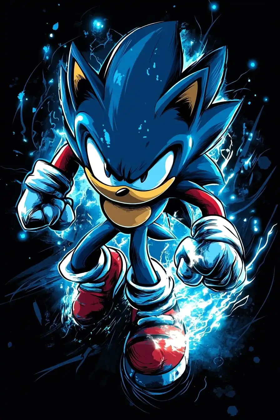 Vector Sonic Knuckles Midjourney提示词