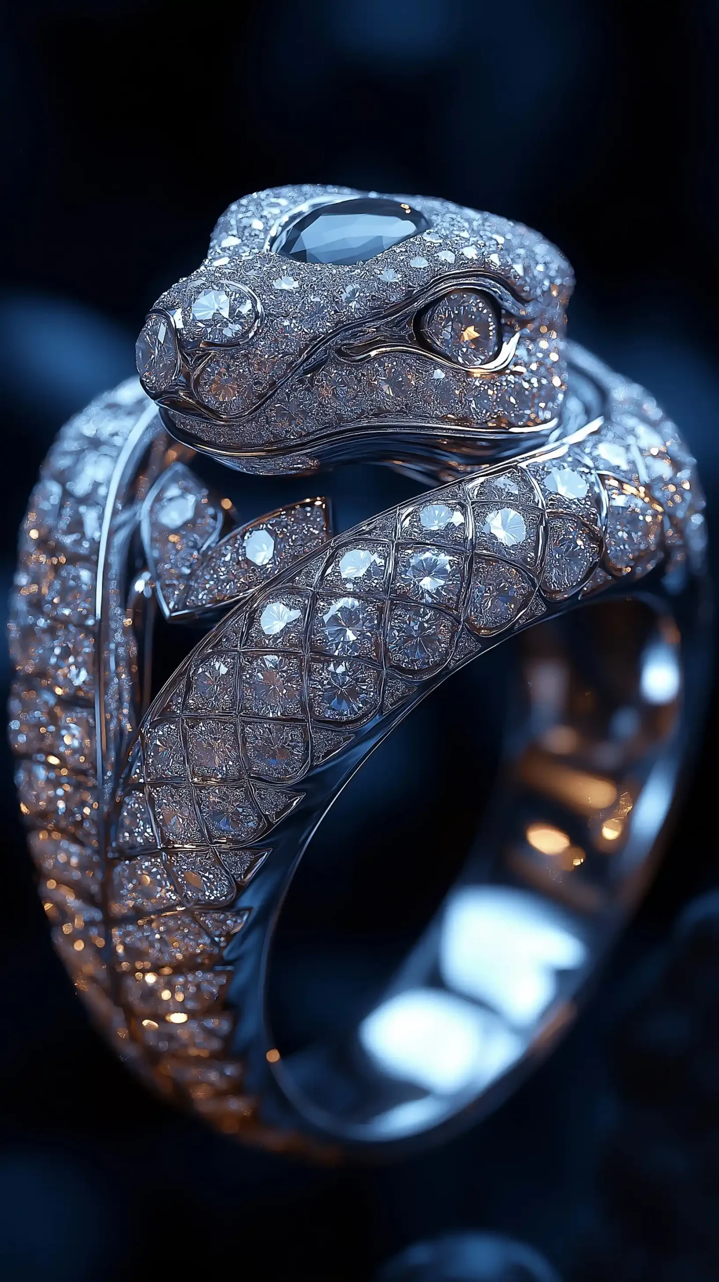 Snake Ring Jewelry Design Midjourney提示词