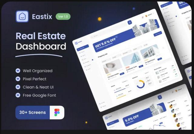 Eastix - Real Estate Dashboard UI KIT