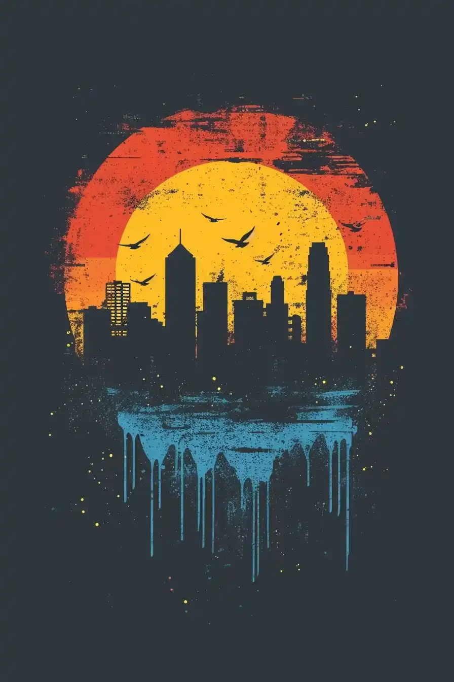 Minimalist Urban Tee Midjourney 提示词生成效果