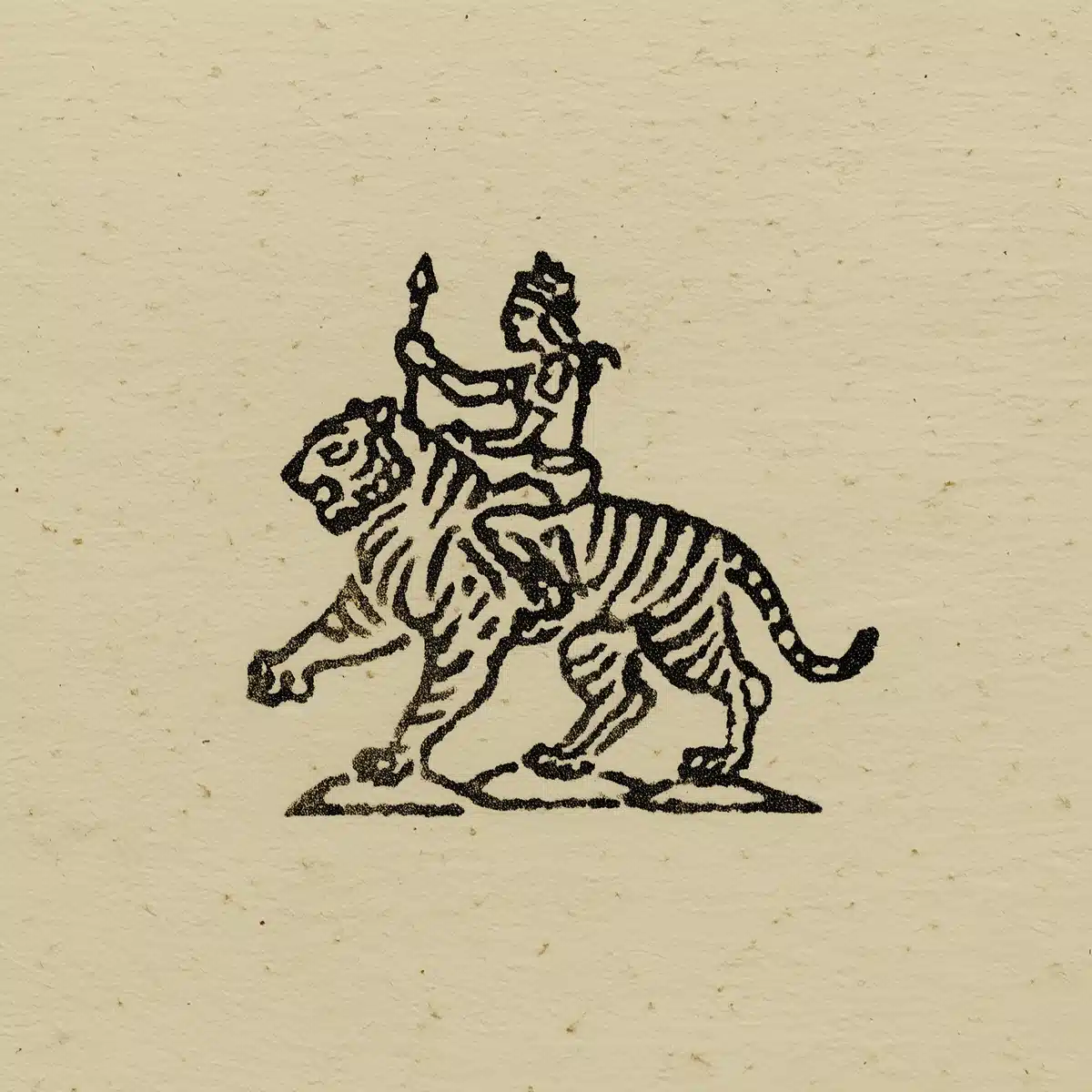 Folkloric Rider on Tiger Midjourney提示词