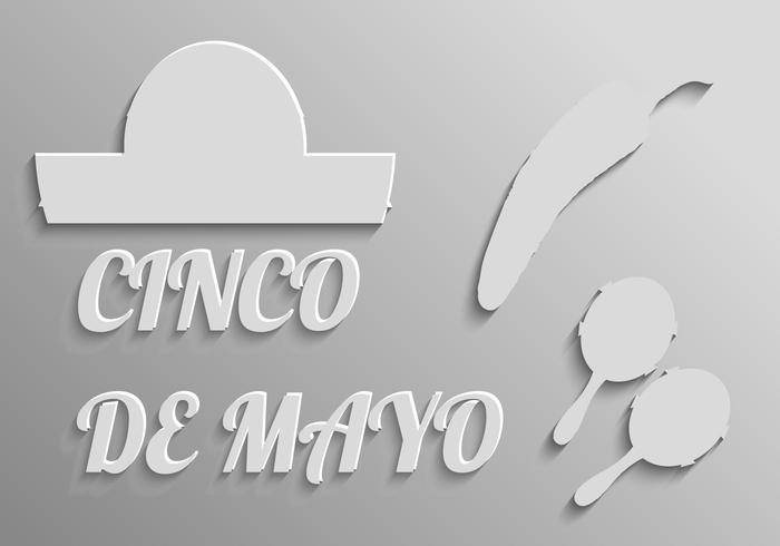 Cinco De Mayo传染媒介的自由元素