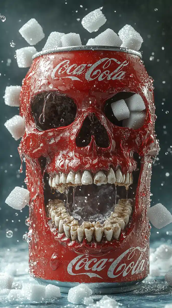 Coca-Cola Skull 3D Art Midjourney提示词