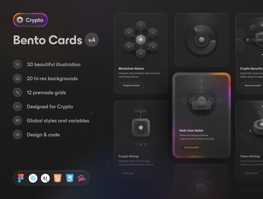 Bento Cards Crypto 区块链项目便当卡v4：加密