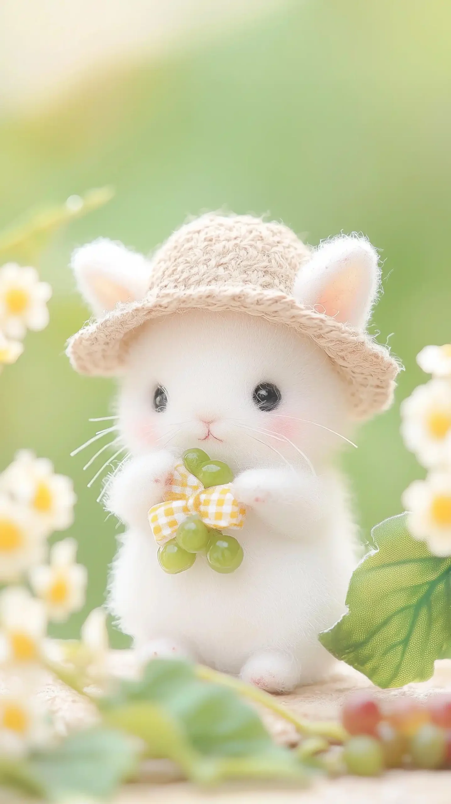 Miniature Rabbit with Mushrooms Midjourney 提示词生成效果