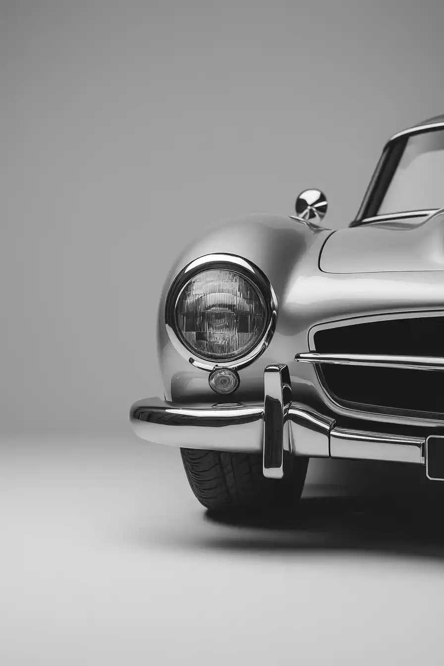 Photorealistic Mercedes-Benz 300 SL Midjourney提示词