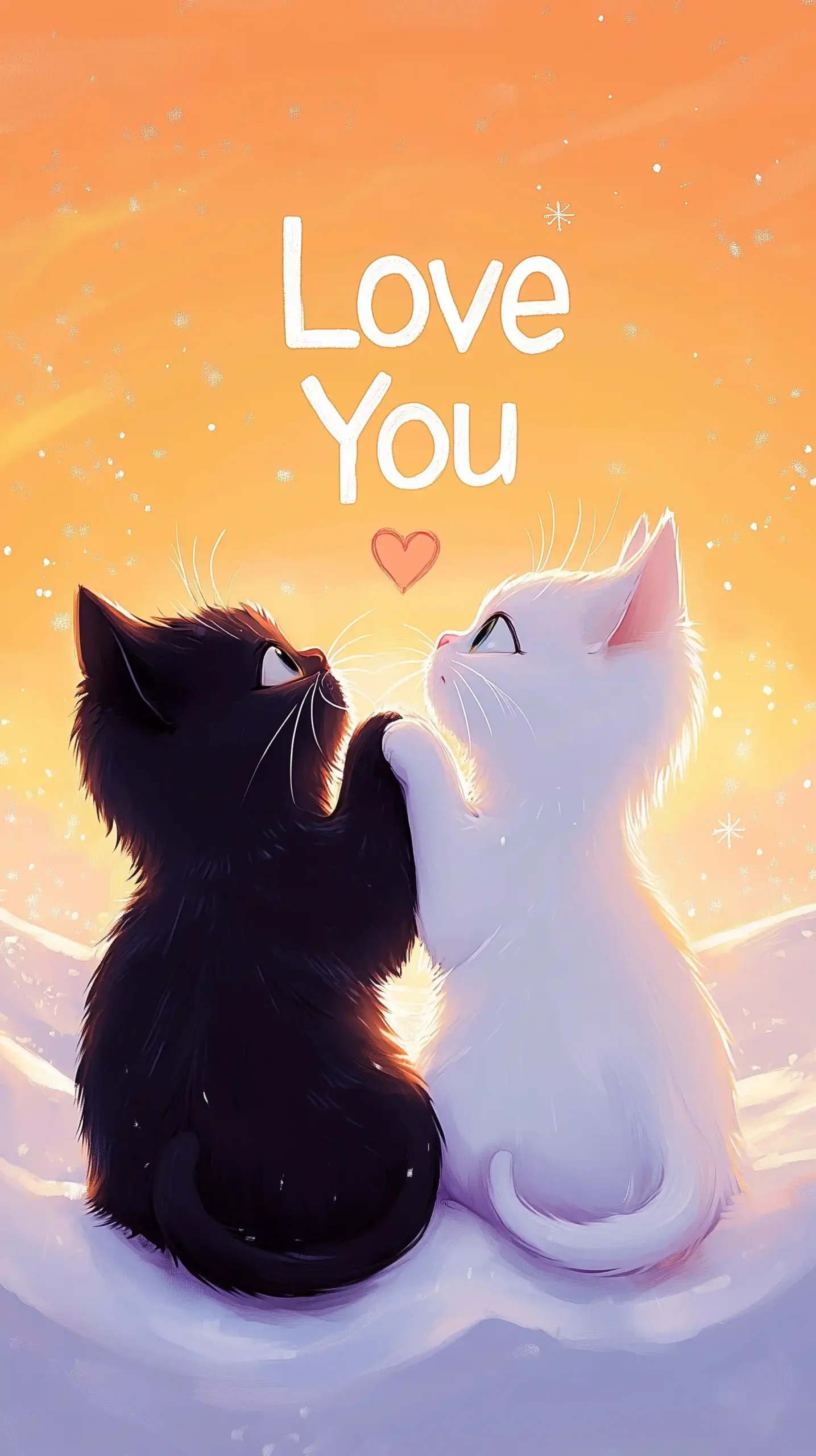 Cute Cats in Sunset Midjourney提示词