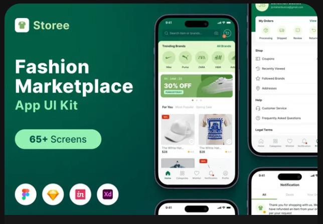 Fashion Marketplace Apps UI KIT