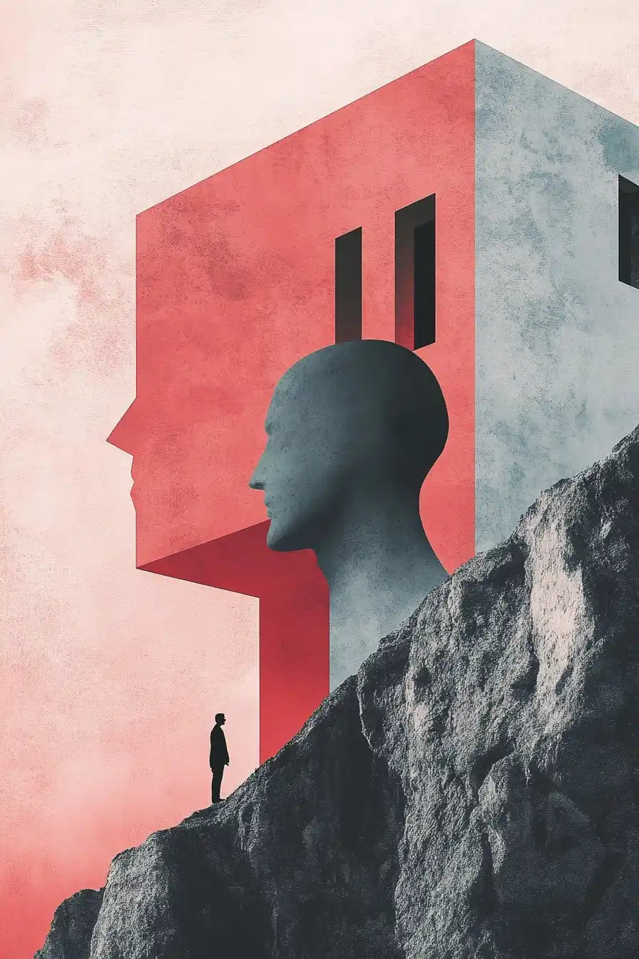 Minimalist Head Illustration Midjourney提示词