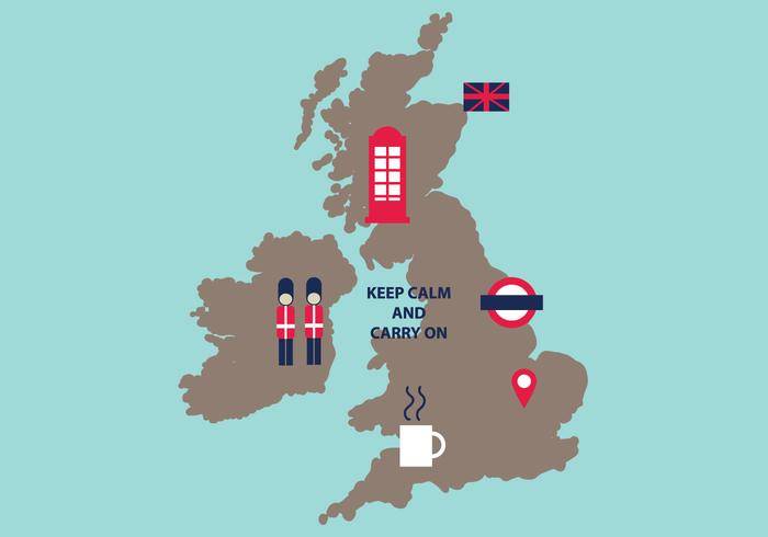 典型的英国地图