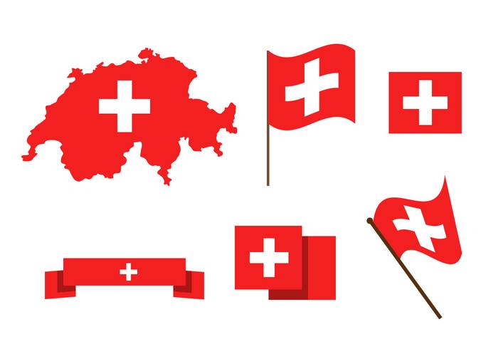 免费瑞士地图矢量