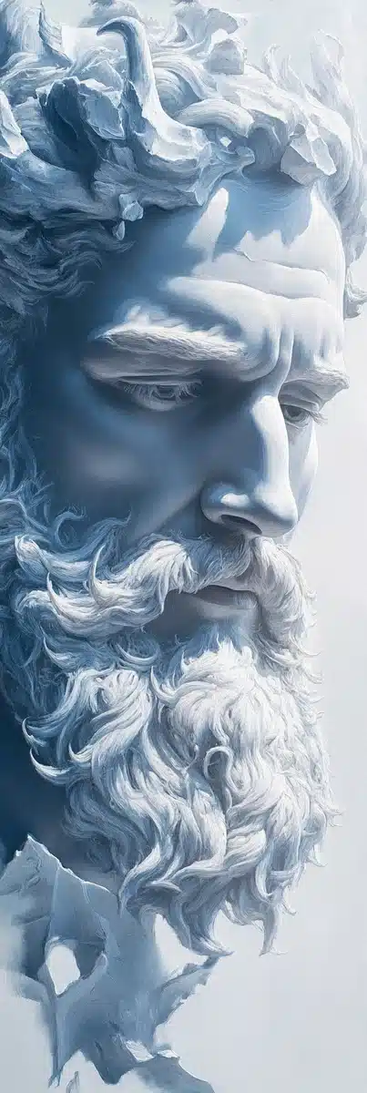 Airbrush Greek God Statue Midjourney提示词
