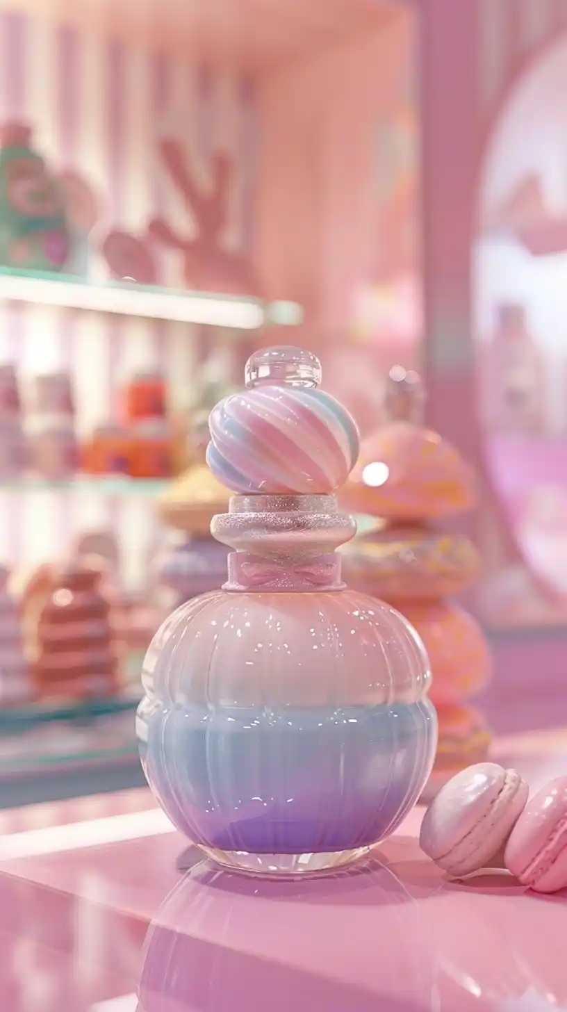 Candy-Inspired Perfume Bottle Midjourney 提示词生成效果