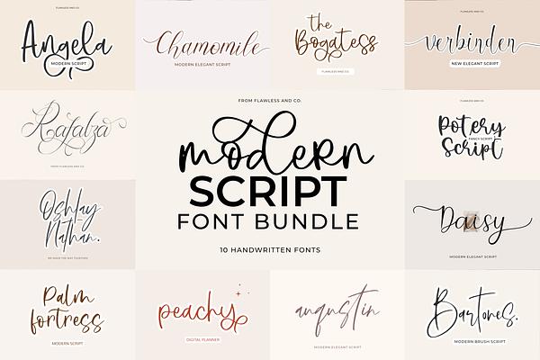 Modern Script Font Bundle