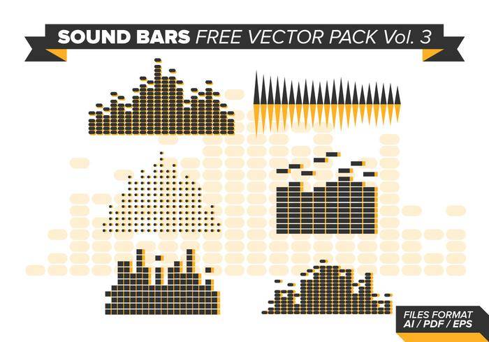 Sound Bars免费矢量包Vol。 3