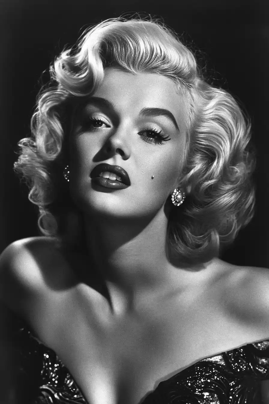 Stylized Marilyn Portrait Midjourney提示词