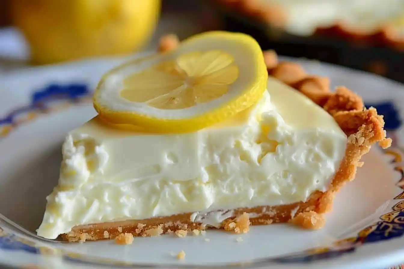 Cream Cheese Lemonade Pie Close-Up Midjourney 提示词生成效果