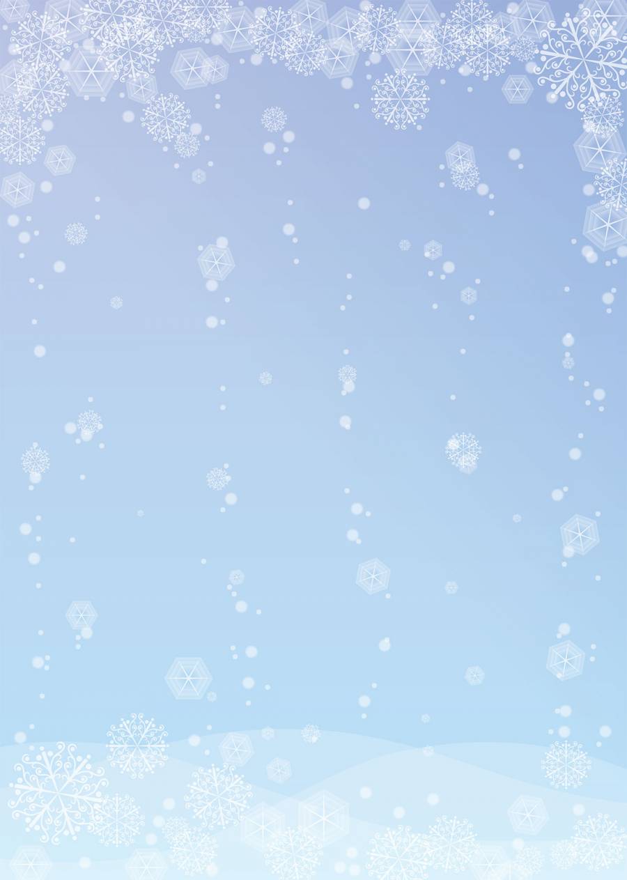 雪、结晶、背景、A4縦、涂足付
