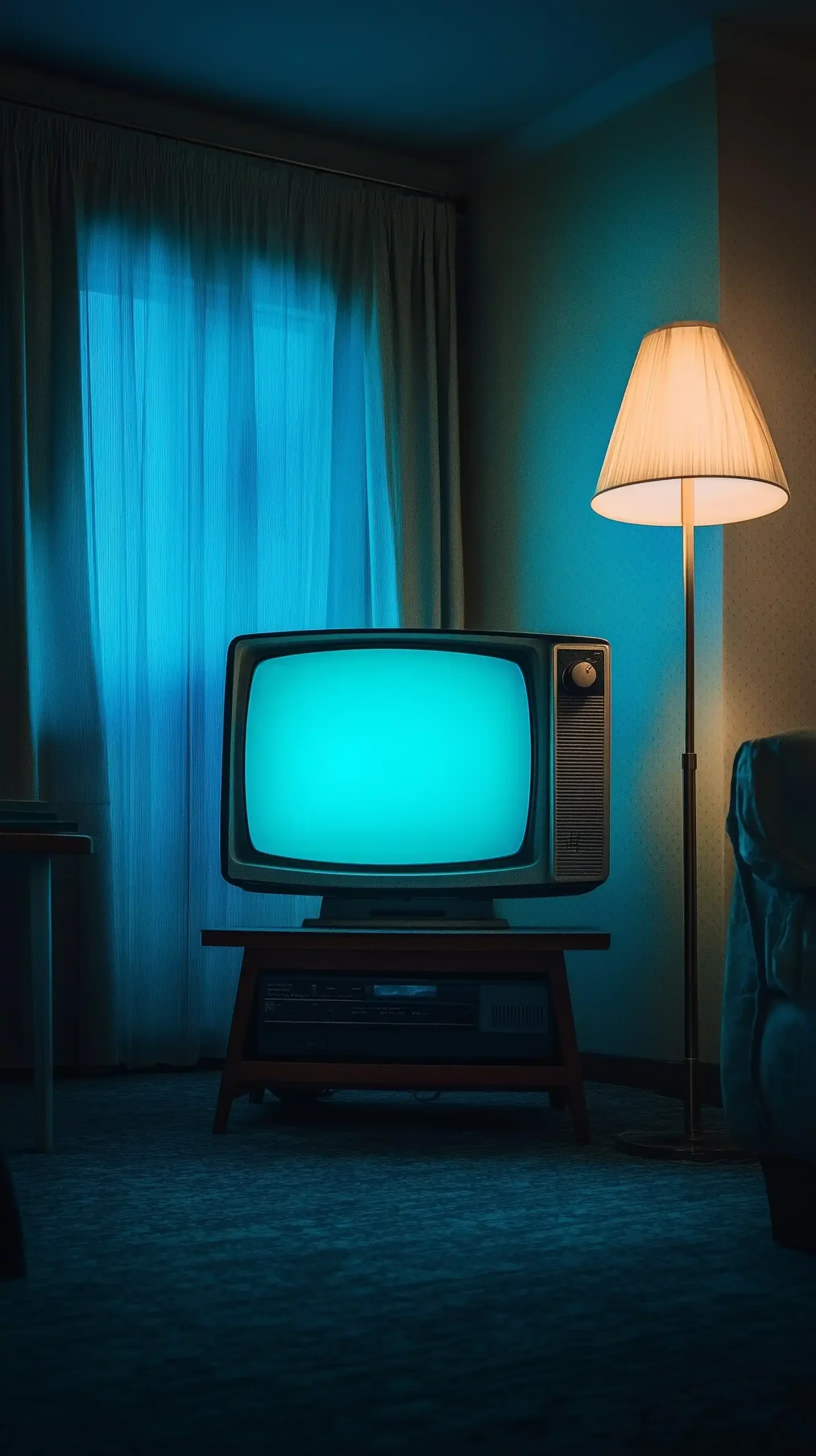 Creepy Living Room Cinema Midjourney提示词