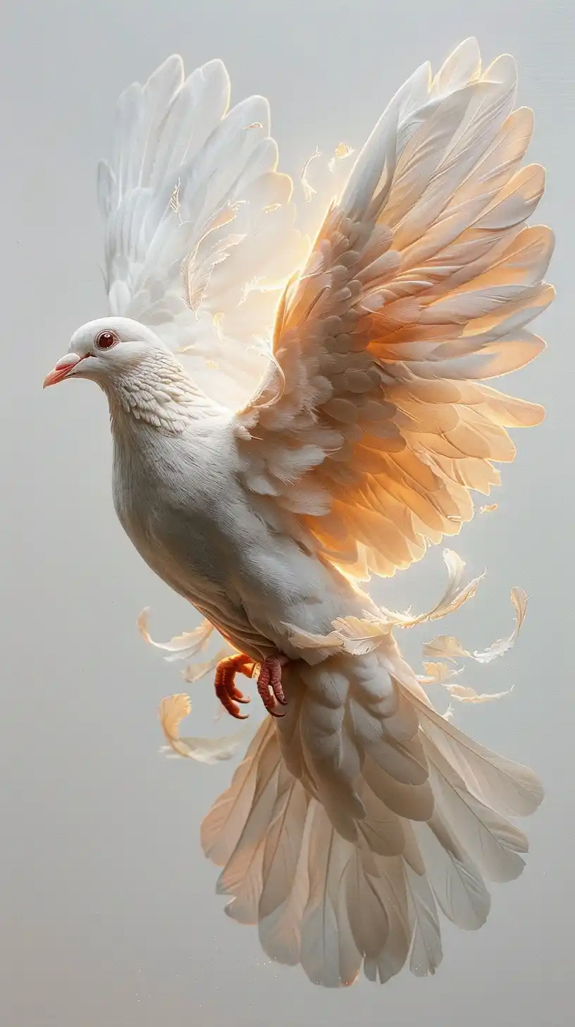 Realistic Dove Tattoo Design Midjourney提示词