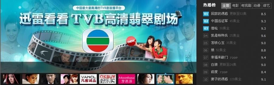 迅雷首页焦点图及滑动门