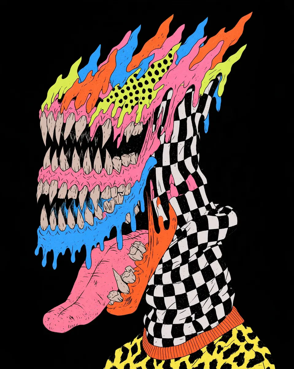 Funcore T-shirt Graphic Design Midjourney提示词
