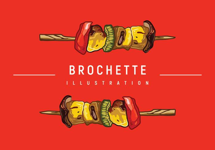 Brochette例证