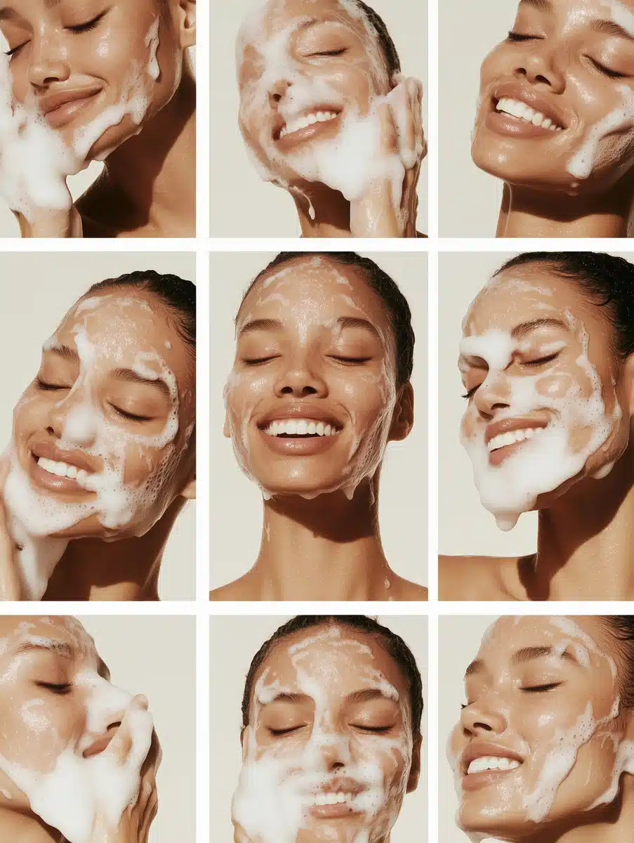 Beauty Editorial Cleansing Expressions Midjourney提示词