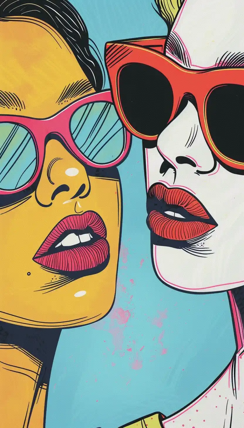 Sunglasses Women by Haring Midjourney提示词